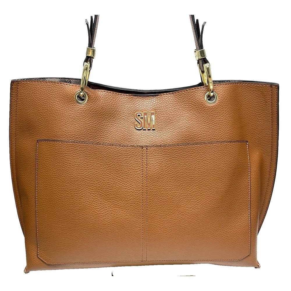 Steve Madden Bdonnaa Tote Natural Handbag Shoulder Straps Pouch Large Purse